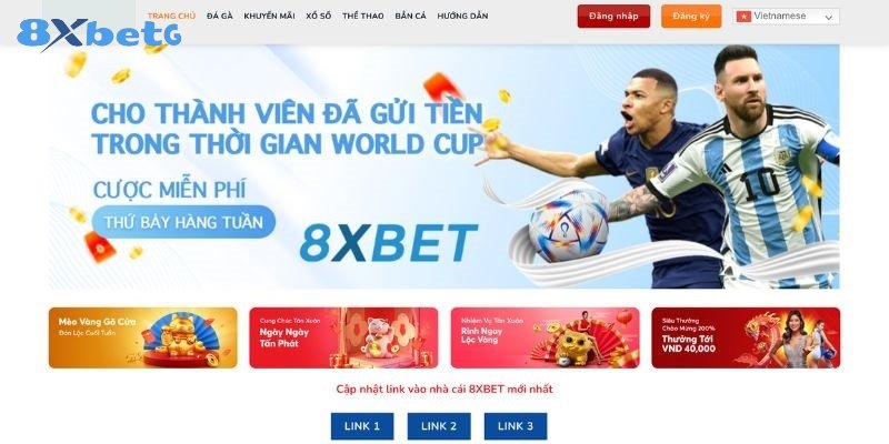 Truy cập vào địa chỉ nhà cái 8xbet theo đường link chính thống