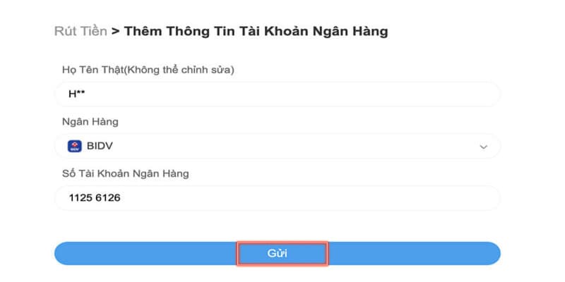 Rút tiền chỉ khoảng 8 phút là được duyệt lệnh thành công